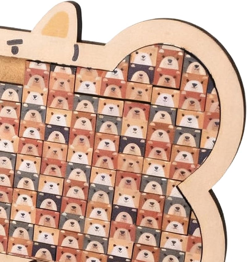 أحجية خشبية للكلاب للبالغين، لعبة عائلية لموضوع الحيوانات في المنزل والسفر - Image 5